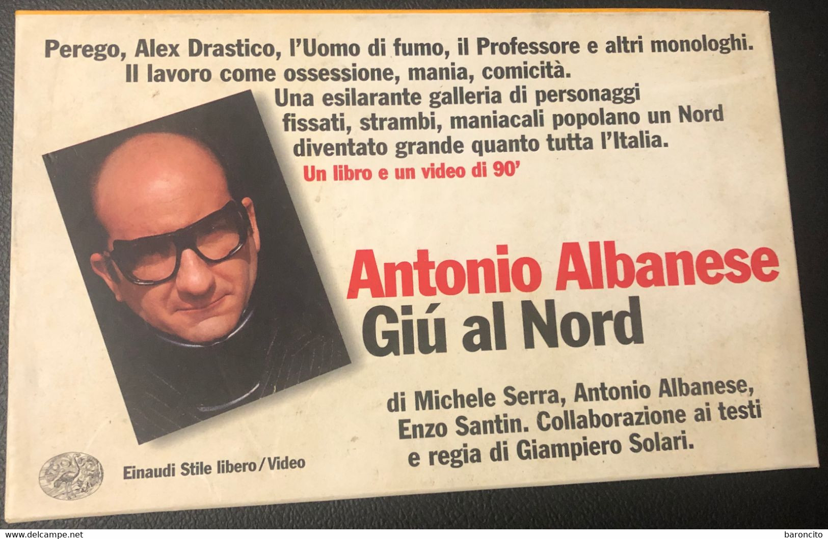 ANTONIO ALBANESE - GIU AL NORD 1999. - Series Y Programas De TV