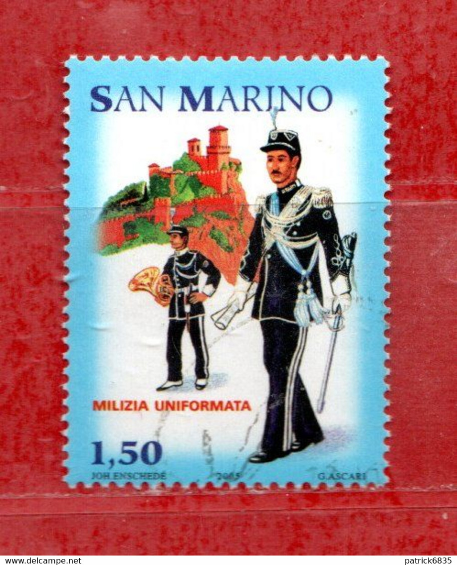 S.Marino ° - 2005 -  MILIZIA UNIFORMATA. € 1,50. Unif. 2044 - Usados