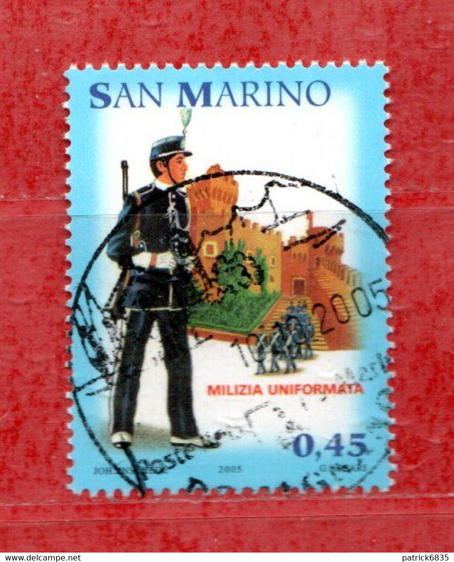 S.Marino ° - 2005 -  MILIZIA UNIFORMATA. € 0,45. Unif. 2042. - Gebraucht