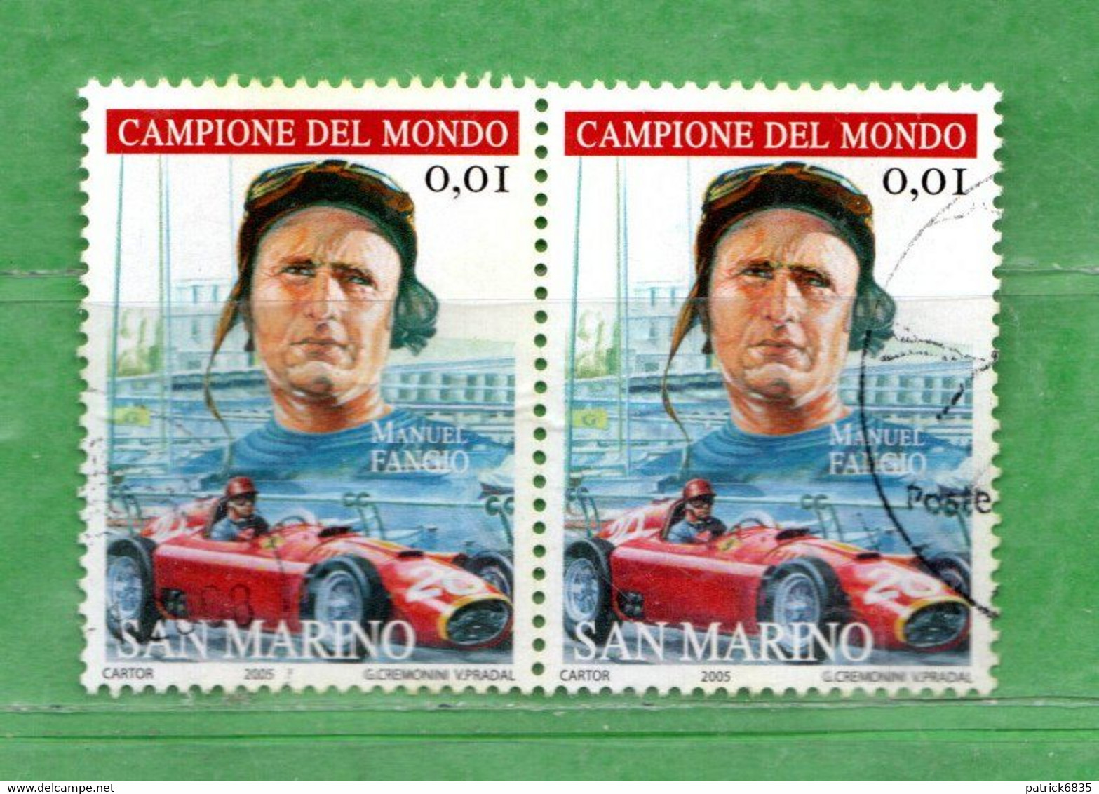 S.Marino ° 2005 - OMAGGIO Alla FERRARI. MichaeI Schumacher. € 0,01.  Unif. 2025. - Used Stamps