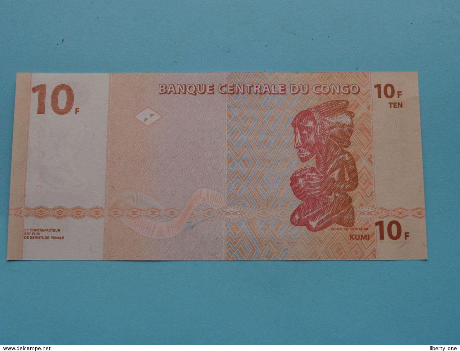 10 ( Dix ) Francs ( HA3668075C ) 2003 > Banque Centrale Du CONGO ( For Grade, Please See Photo ) UNC ! - Republik Kongo (Kongo-Brazzaville)