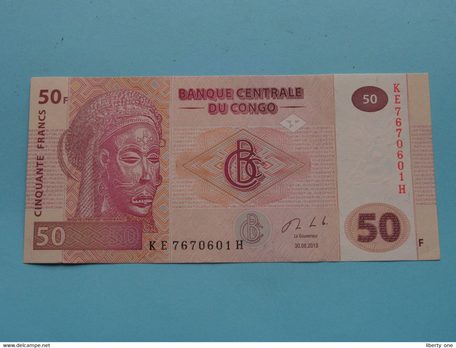 50 ( Cinquante ) Francs ( KE7670601H ) 2013 > Banque Centrale Du CONGO ( For Grade, Please See Photo ) UNC ! - Republik Kongo (Kongo-Brazzaville)