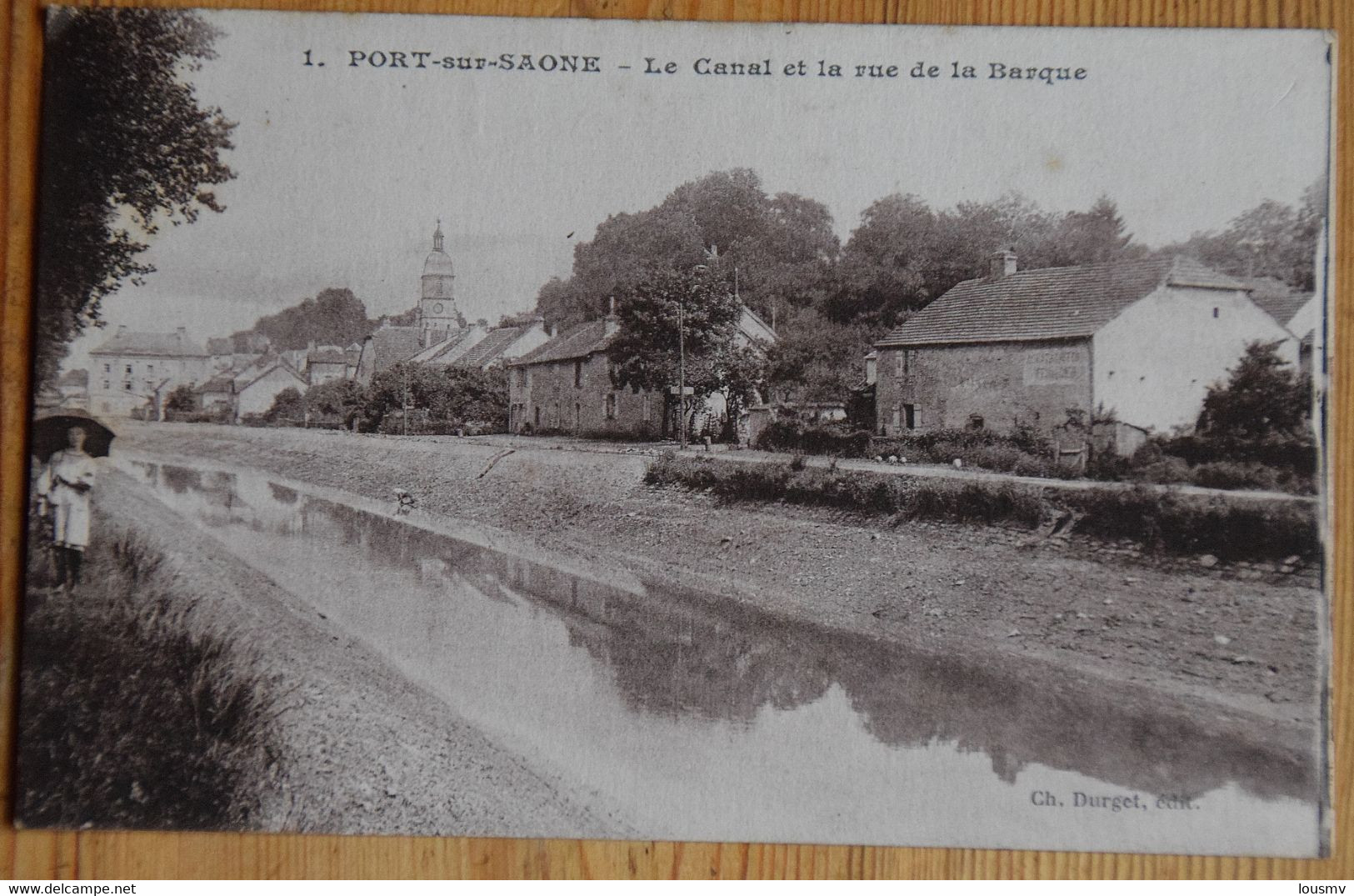 70 : Port-sur-Saône - Le Canal Et La Rue De La Barque - Animée : Petite Animation - (n°23735) - Port-sur-Saône