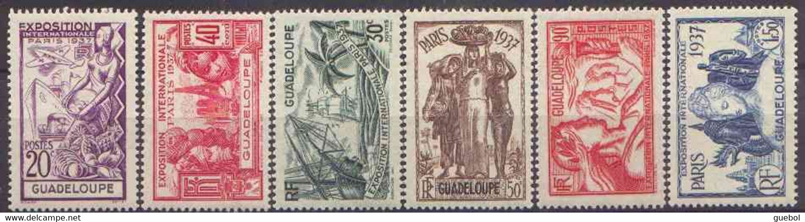 Détail De La Série Exposition Internationale De Paris * Guadeloupe N° 133 à 138 - 1937 Exposition Internationale De Paris