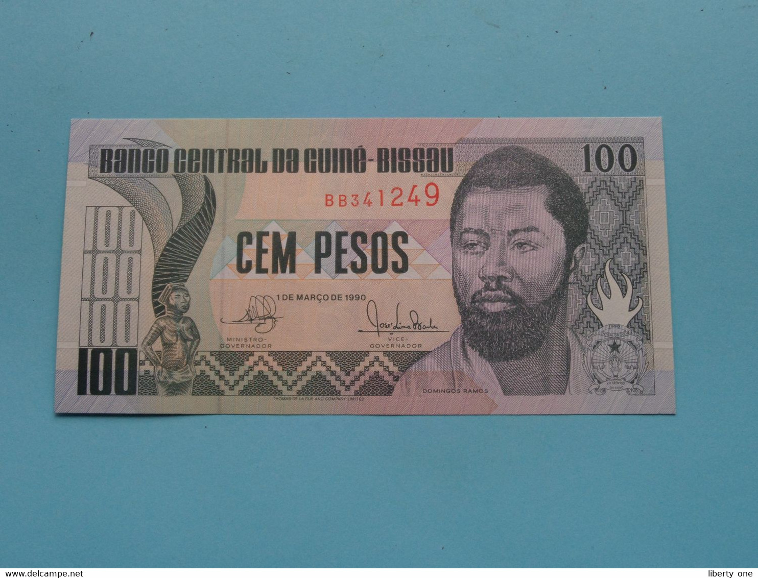 100 (Cem) Pesos (BB341249) 1990 > Banco Central Da Guiné-Bissau ( For Grade, Please See Photo ) UNC ! - Guinee-Bissau