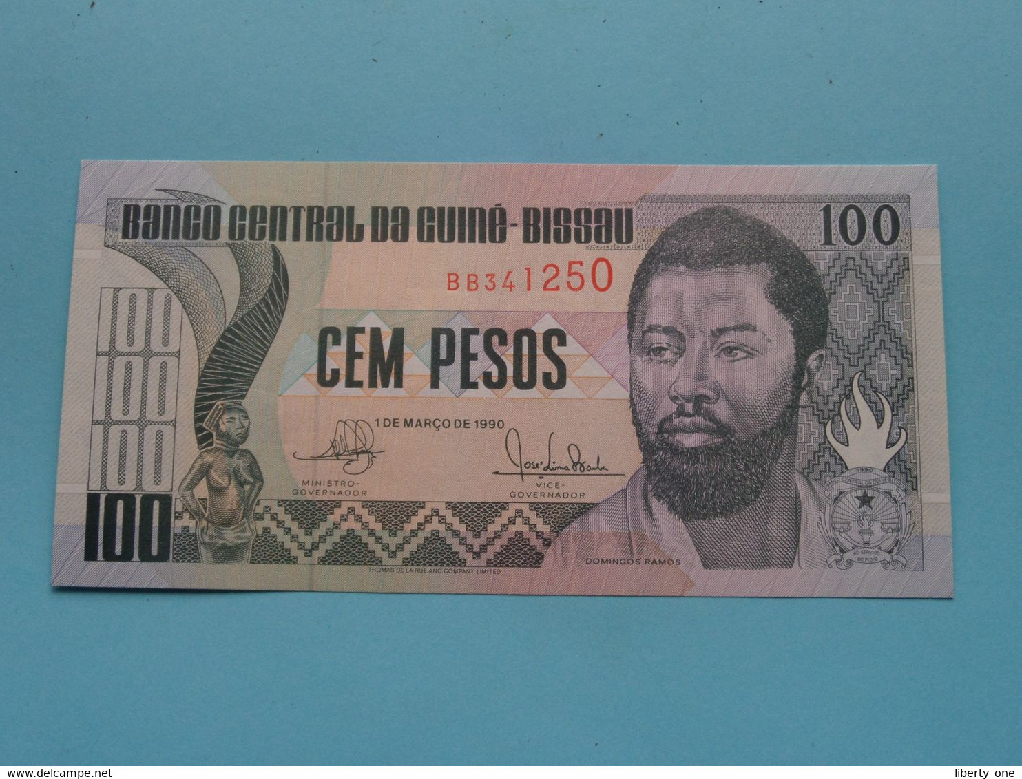 100 (Cem) Pesos (BB341250) 1990 > Banco Central Da Guiné-Bissau ( For Grade, Please See Photo ) UNC ! - Guinea-Bissau