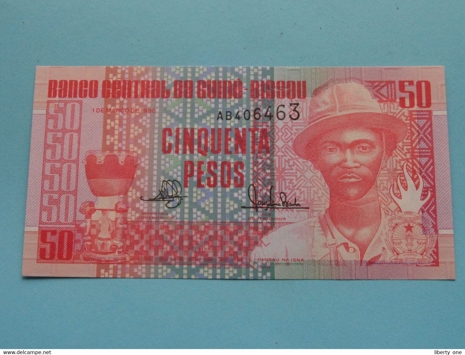 50 (Cinquenta) Pesos (AB406463) 1990 > Banco Central Da Guiné-Bissau ( For Grade, Please See Photo ) UNC ! - Guinee-Bissau