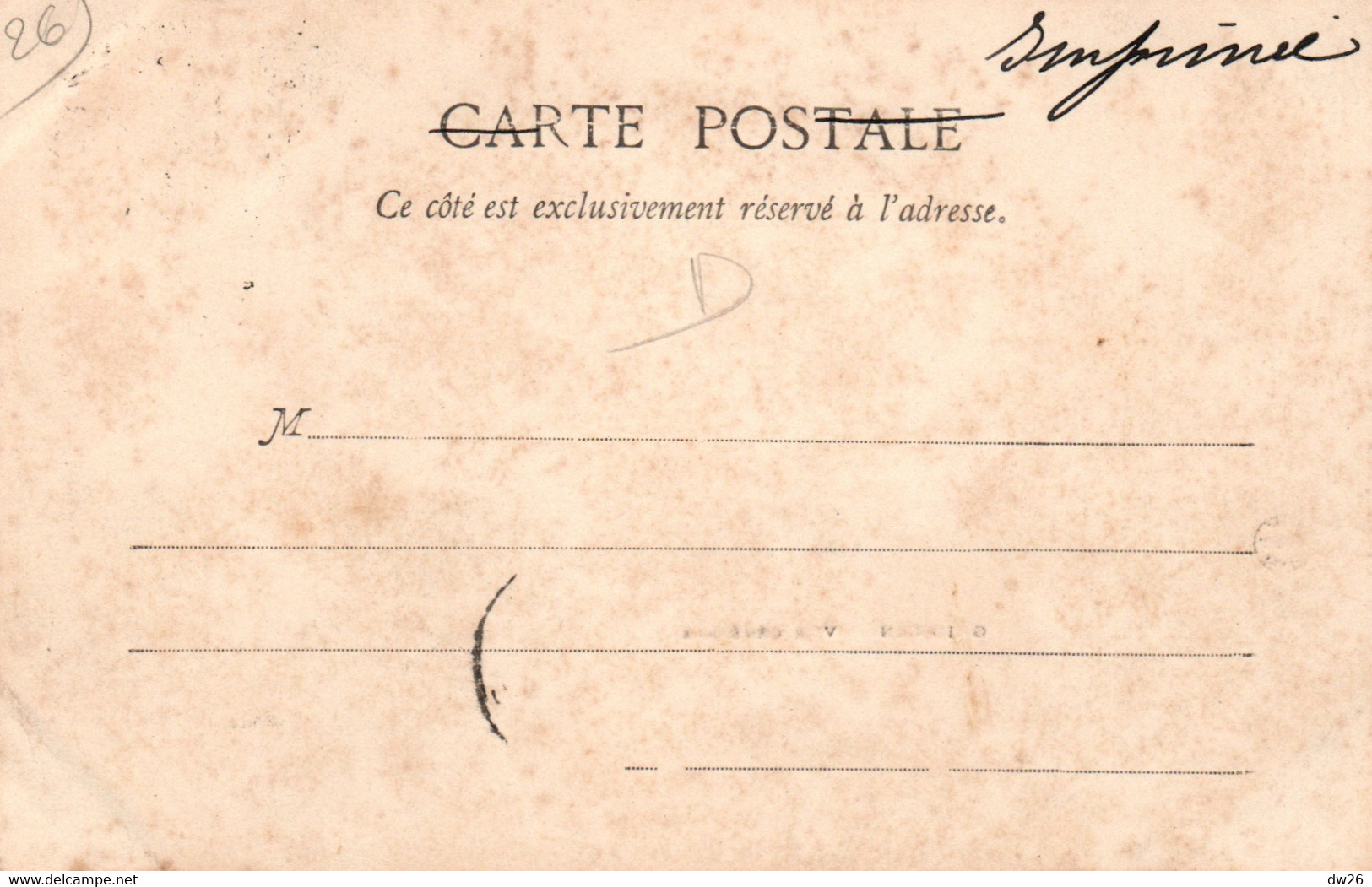 Grignan (Drôme) Vue Générale - Edition F. Baume - Carte Dos Simple Non écrite - Grignan