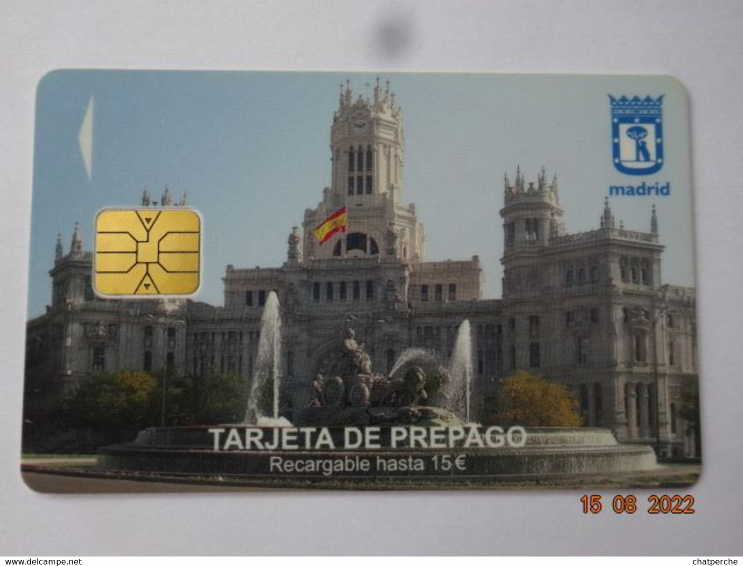 CARTE A PUCE PARKING SMARTCARD SMART CARD TARJETTA CARTE STATIONNEMENT  MADRID ESPAGNE ESPANA - Andere & Zonder Classificatie