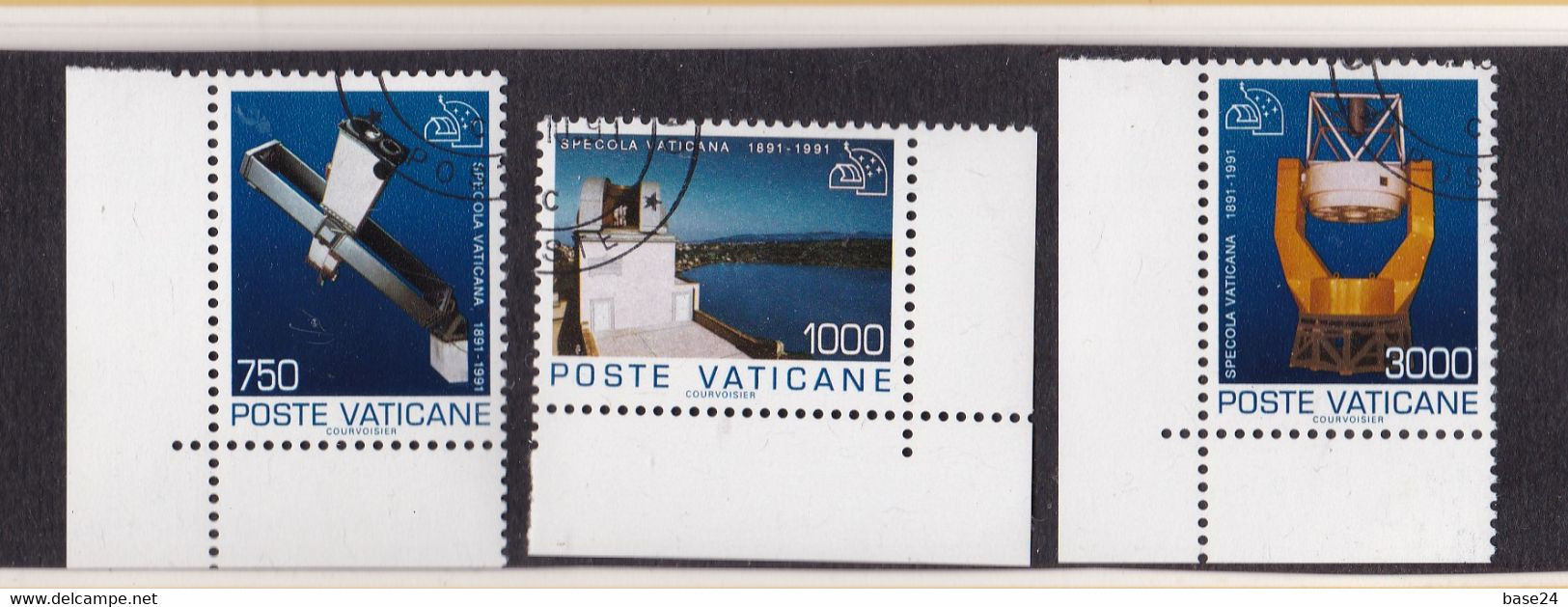 1991 Vaticano Vatican SPECOLA VATICANA Serie Di 3 Valori Usata USED - Oblitérés