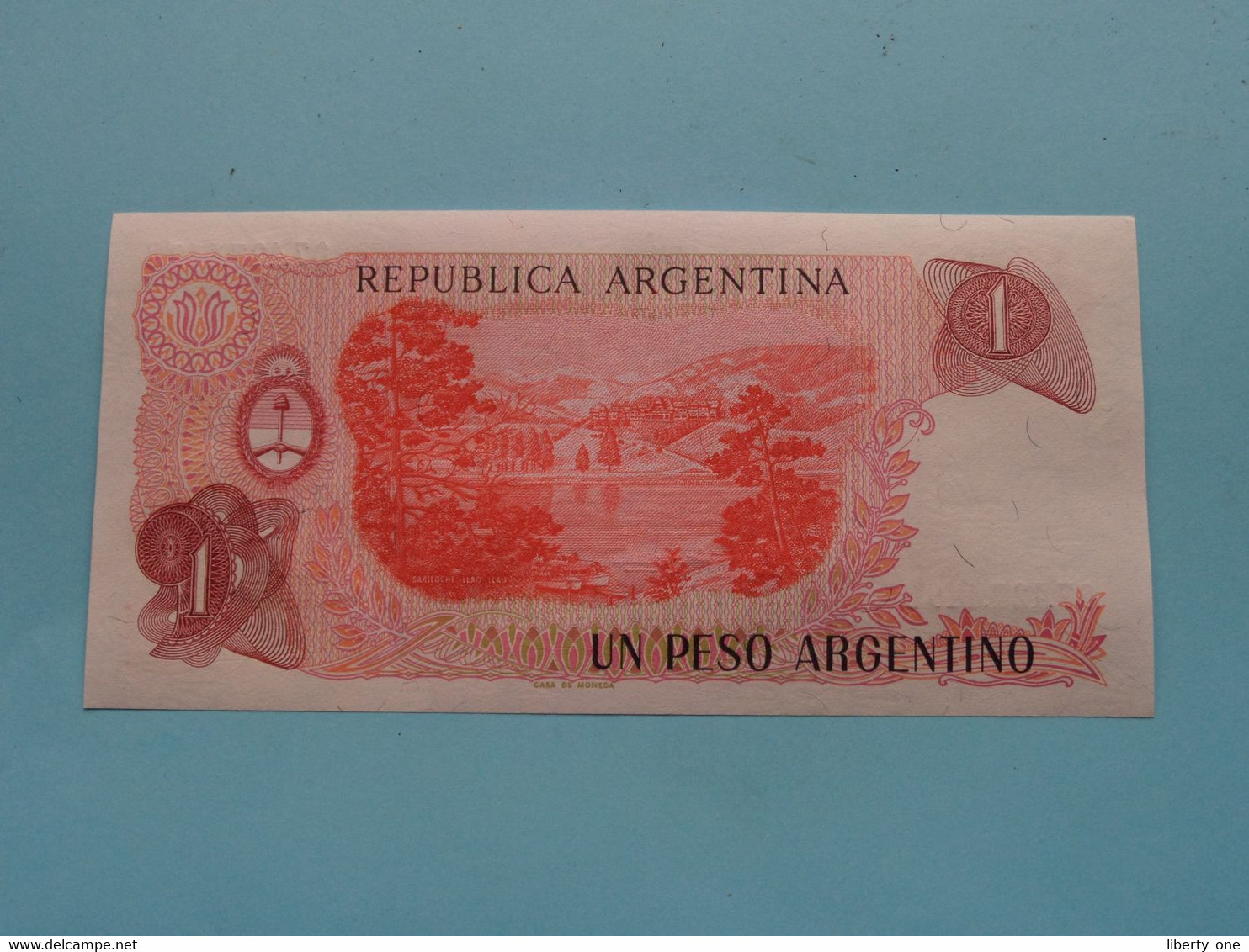 UN PESO Argentino (07.427.449 B) Banco Central De La Republica ARGENTINA ( For Grade, Please See Photo ) UNC ! - Argentinië