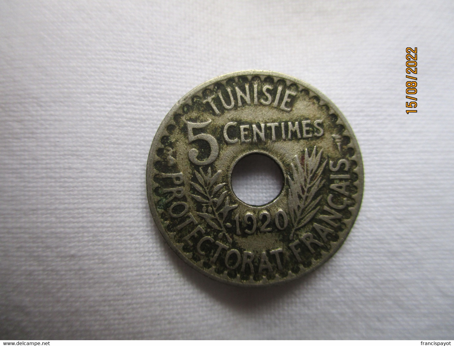 Tunisie: 5 Centimes 1920 - Tunisia