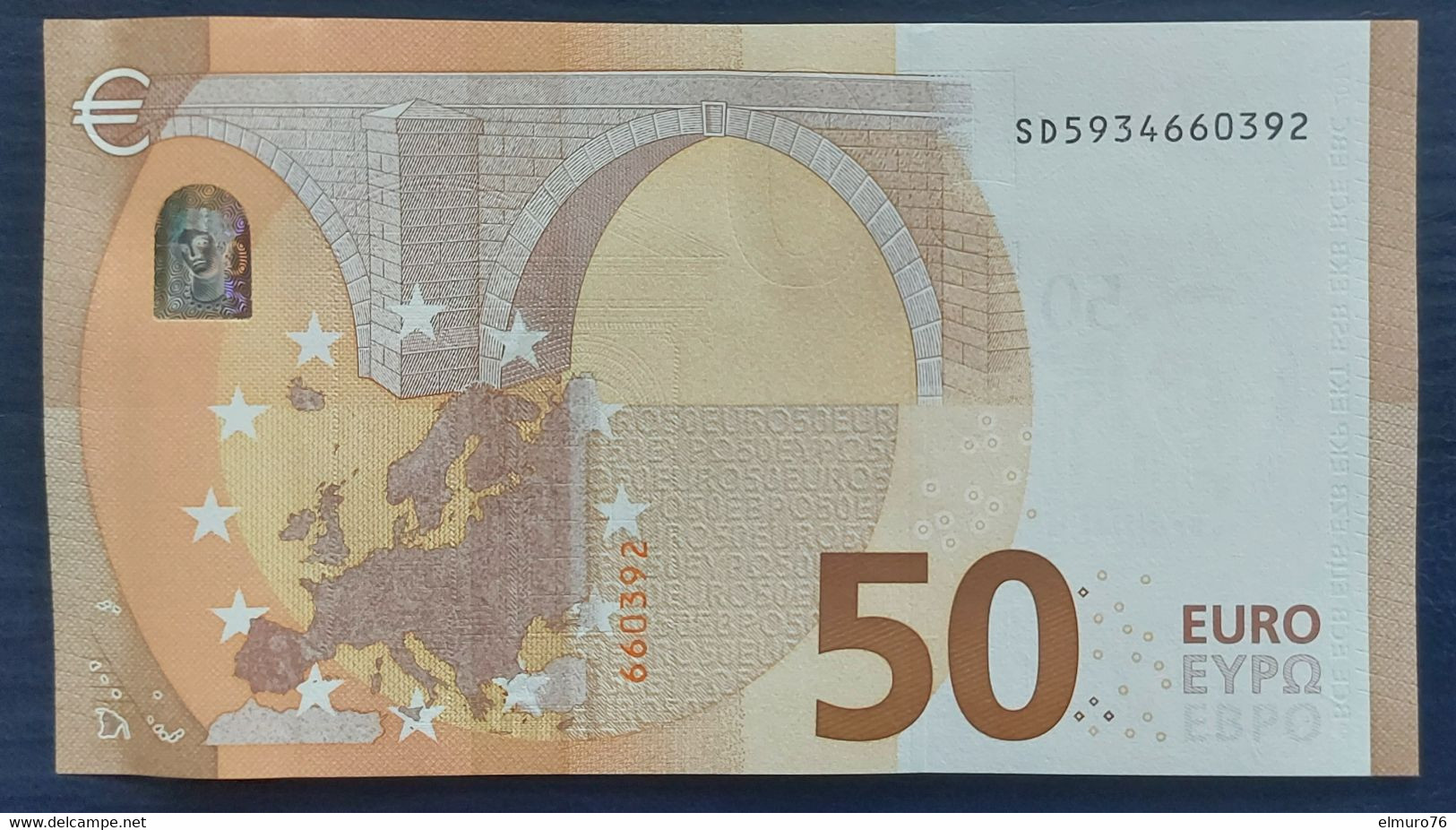 50 EURO S048E2 Italy Lagarde Serie SD Ch 93 Perfect UNC - 50 Euro