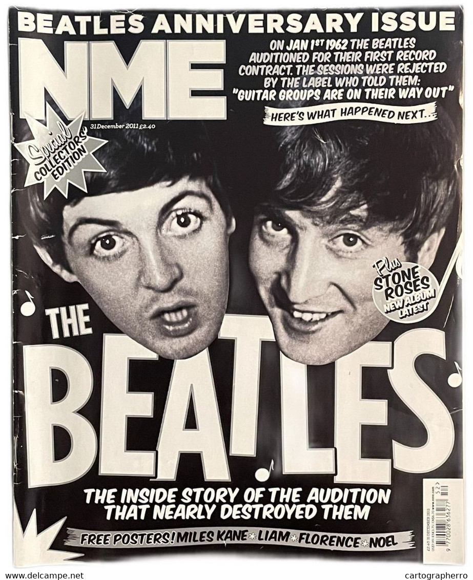 Beatles Anniversary Issue NME Magazine 31 December 2011 Special Collector`s Edition Liam Gallagher Poster Included - Unterhaltung