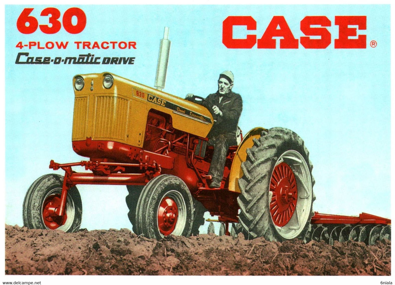 12481  CASE 630 4 PLOW TRACTOR  TRACTEURS  Matériel Agricole N° 124  éditions Centenaire .  PUB TRACTEUR - Traktoren