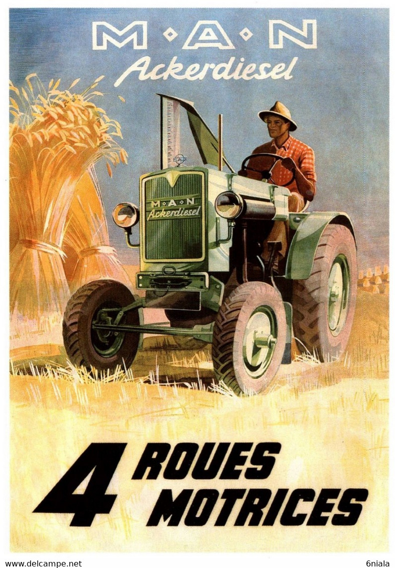 12482  MAN Ackerdiesel TRACTEURS  Tracteur Matériel Agricole N° 12  éditions Centenaire . PUB - Trattori