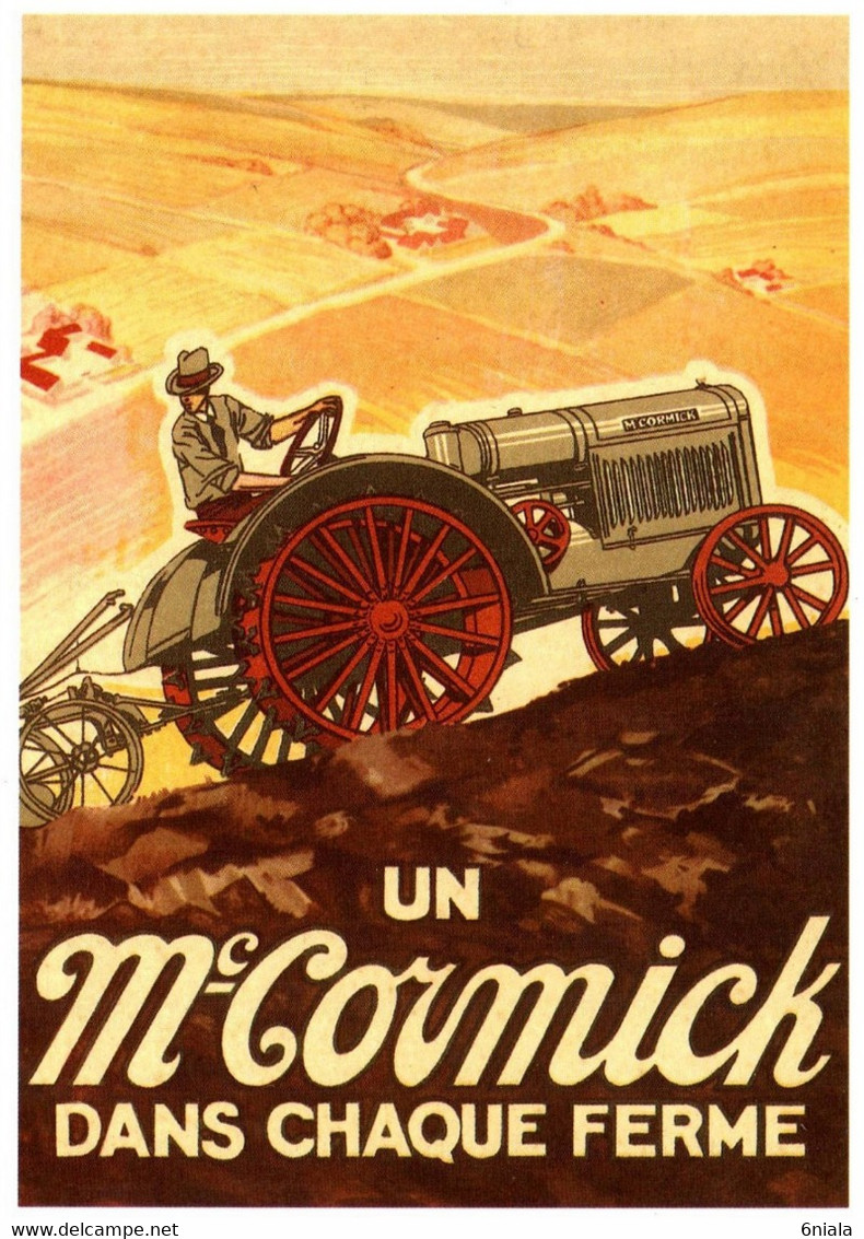 12484 Mc CORMICK  TRACTEURS  Tracteur Matériel Agricole N° 20  éditions Centenaire .  (Recto-verso) - Tracteurs