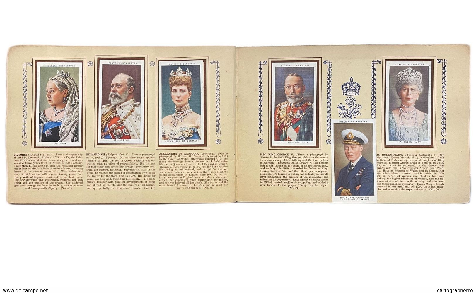 Players Cigarette Cards Kings And Queens Of England Complete Album 1935 - Player's