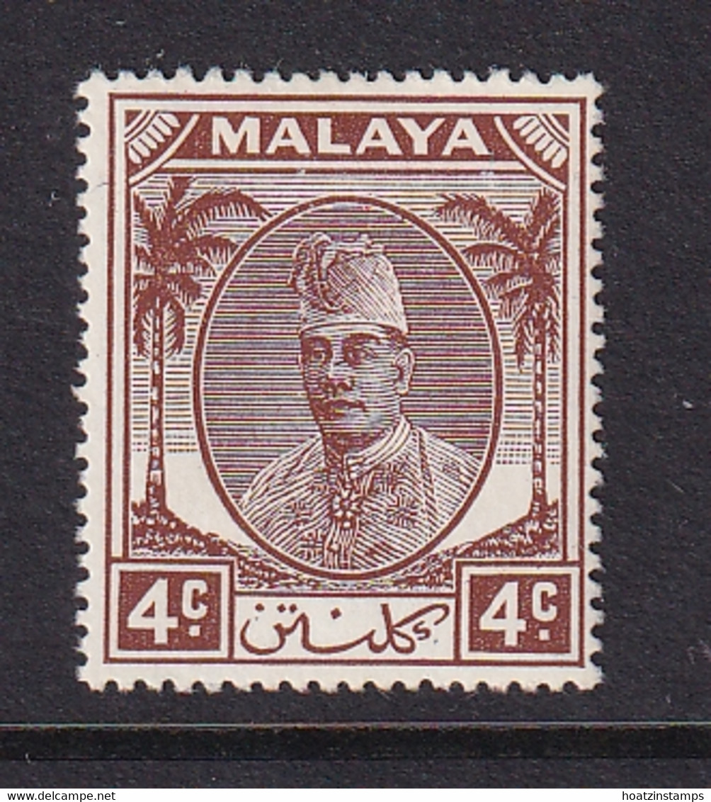 Malaya - Kelantan: 1951/55   Sultan Ibrahim    SG64    4c     MH - Kelantan