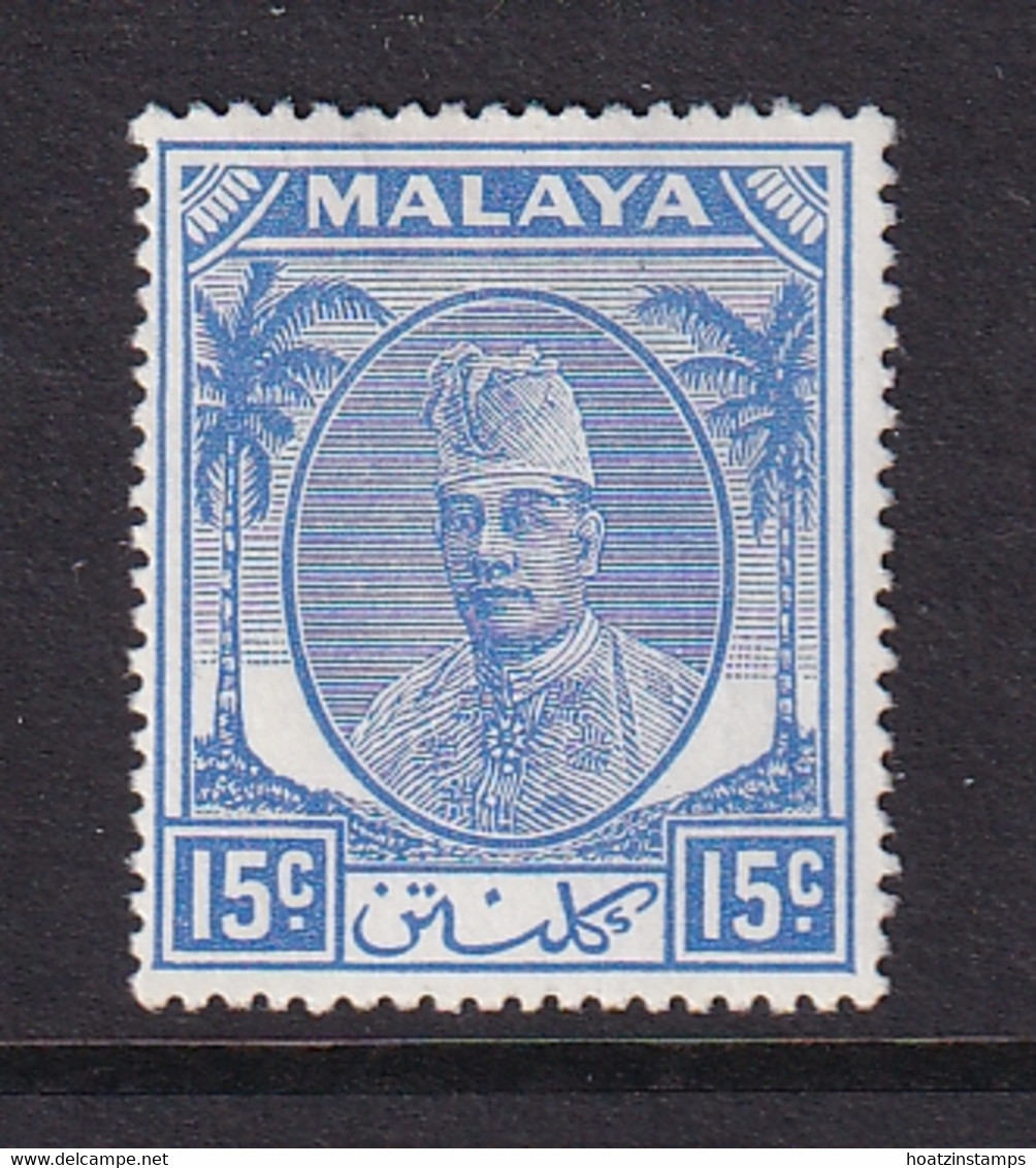 Malaya - Kelantan: 1951/55   Sultan Ibrahim    SG71    15c      MH - Kelantan