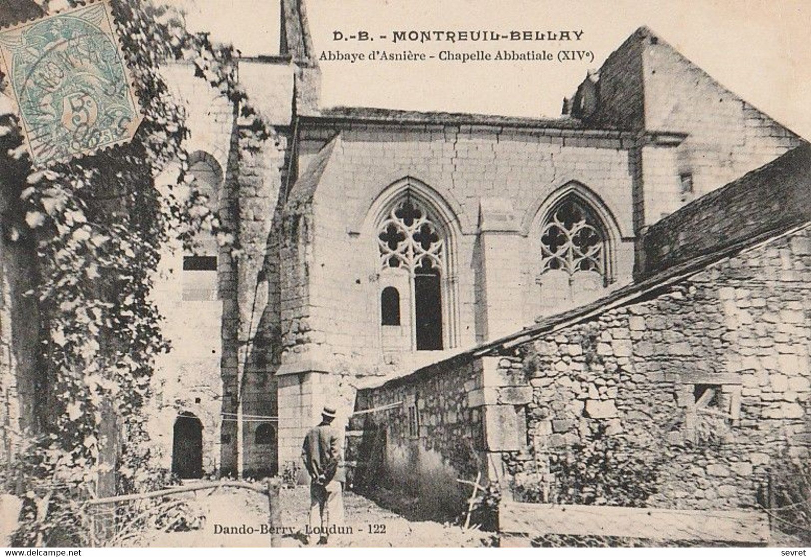 MONTREUIL -BELLAY. - Abbaye D'Asnière - Chapelle Abbatiale. Cliché RARE - Montreuil Bellay