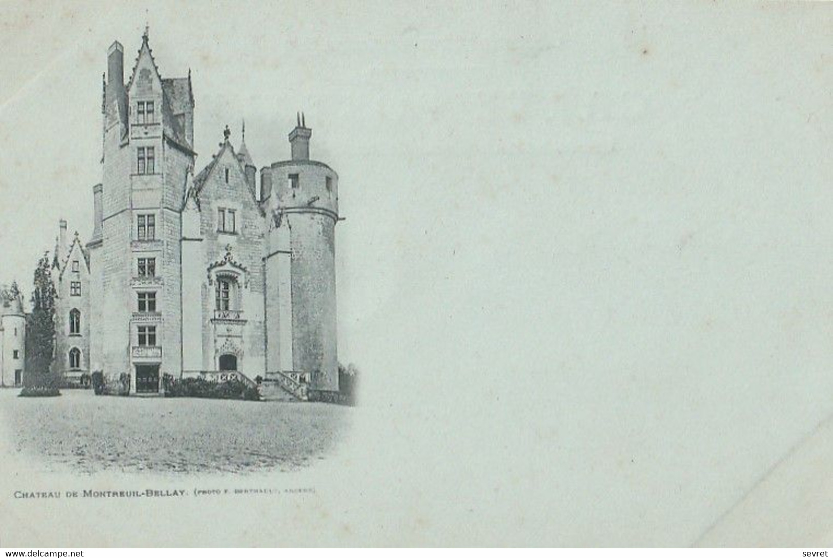 MONTREUIL BELLAY. -  Château. Belle Carte Précurseur - Montreuil Bellay