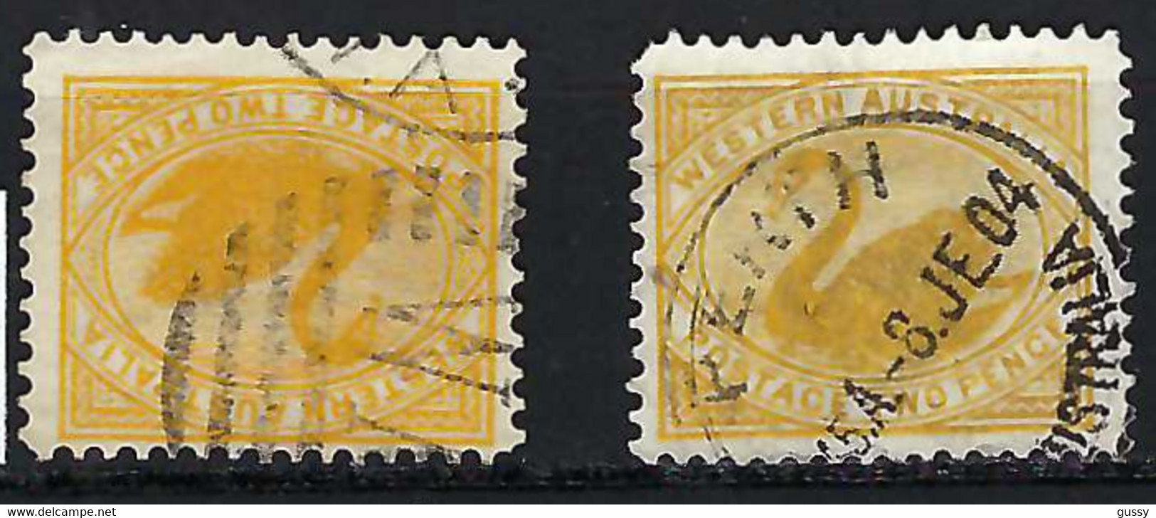AUSTRALIE Occidentale 1904: Le Y&T 69 TB Obl. "2 Nuances" - Used Stamps