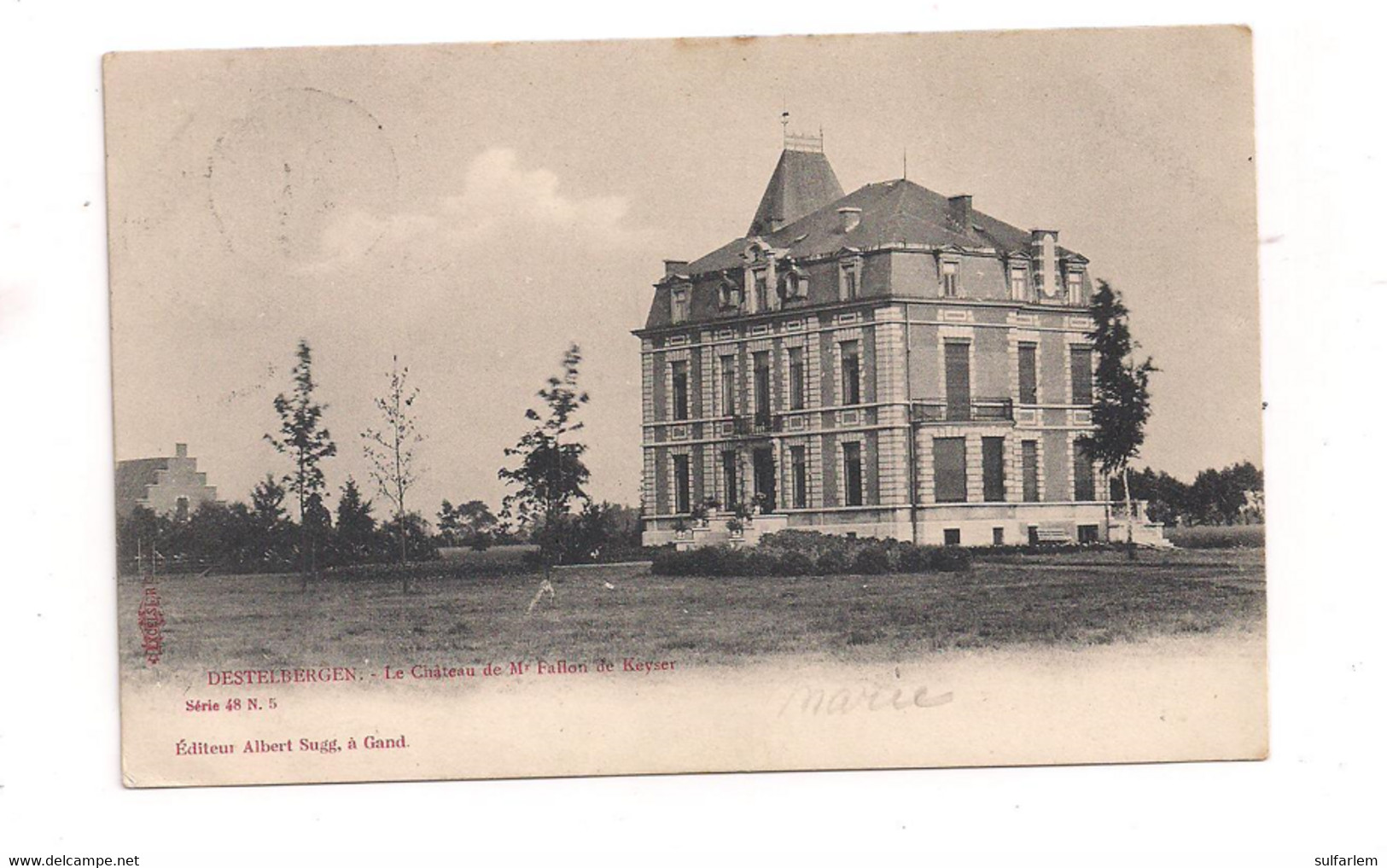 Carte Postale DESTELBERGEN. Le Château De Mr Fallon  De Keyser - Destelbergen