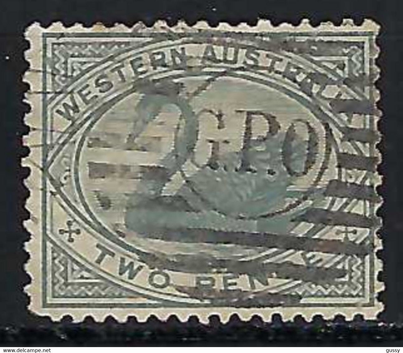 AUSTRALIE Occidentale Ca.1890: Le Y&T 44 Obl. "G.P.O" - Gebruikt