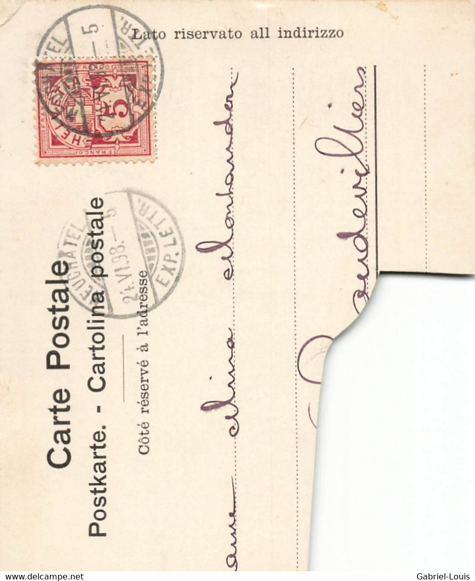 Litho Coupée : Auvernier 1898 - Auvernier