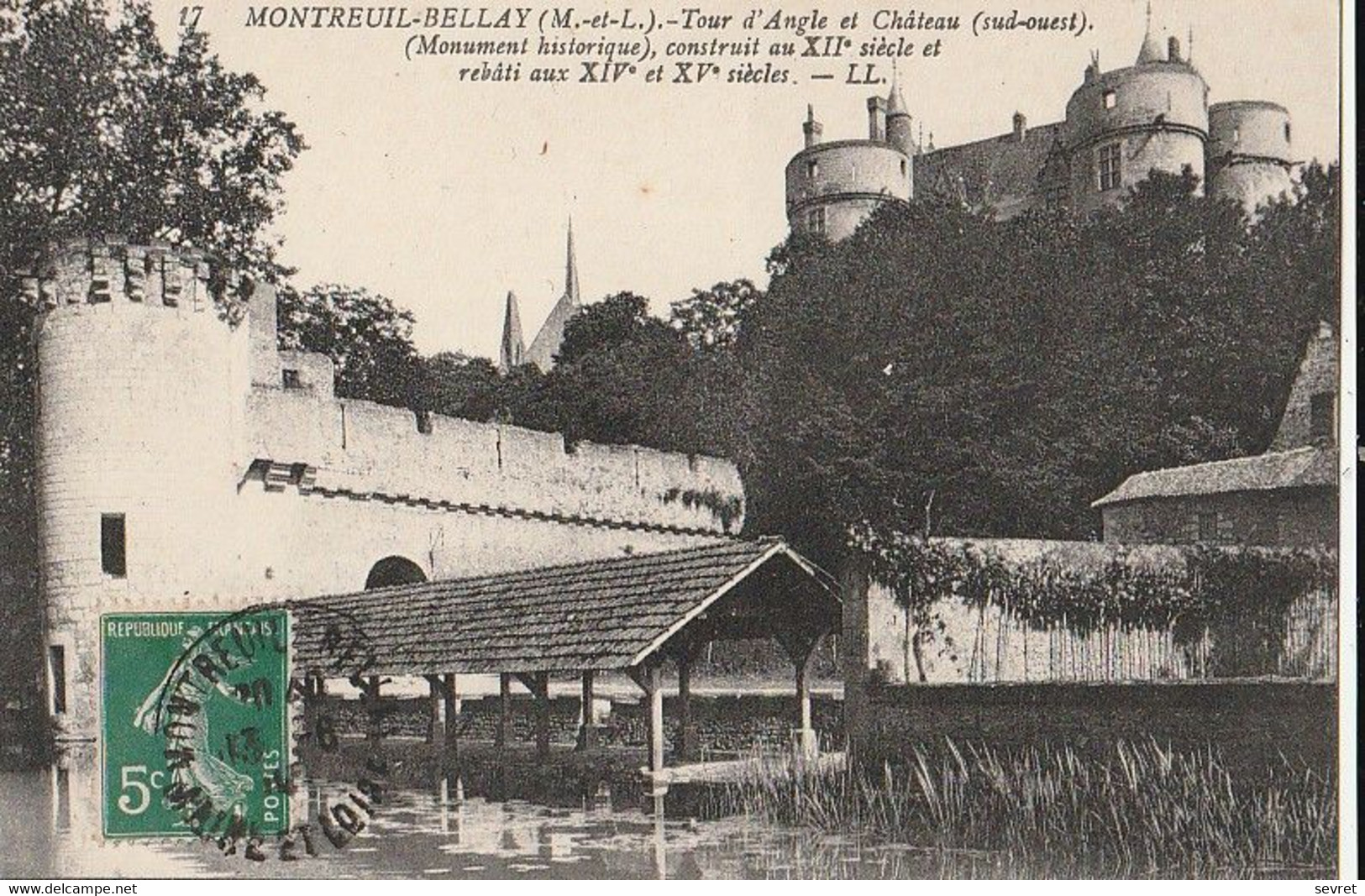 MONTREUIL BELLAY. -  Tour D'Angle Et Château (sud-ouest) - Montreuil Bellay