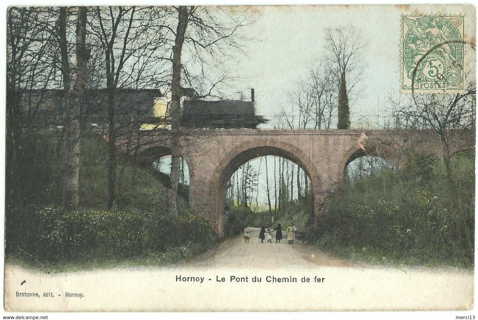 HORNOY (80) – Le Pont Du Chemin De Fer. Brotonne, édit.. Ecrite - Hornoy Le Bourg