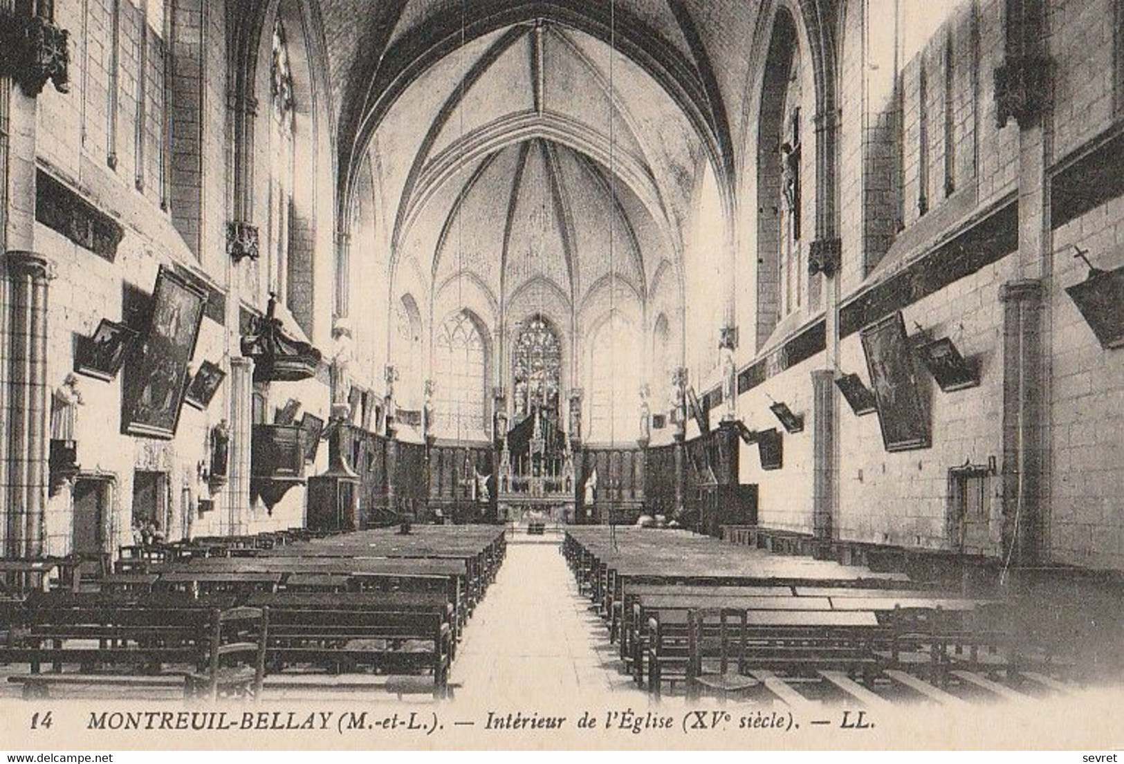 MONTREUIL-BELLAY. - Intérieur De L'Eglise - Montreuil Bellay