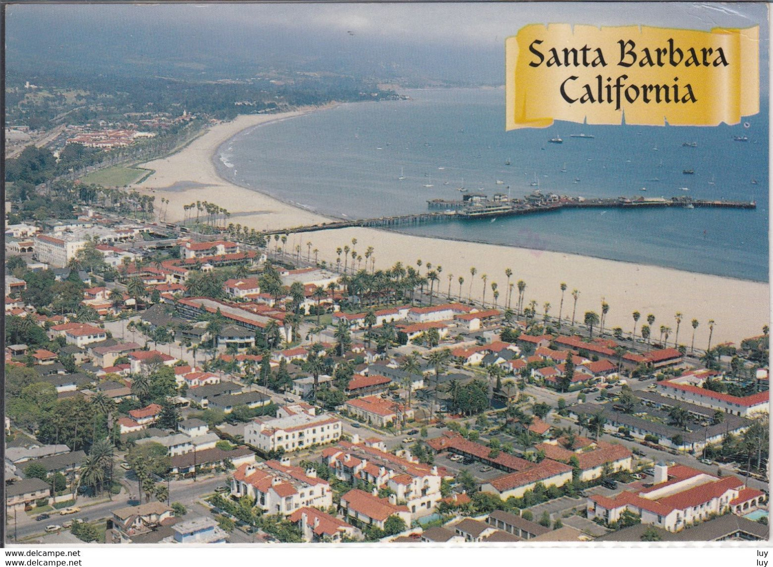 SANTA BARBARA, CA  Red Tile Roofs And Spanish Architecture - Santa Barbara