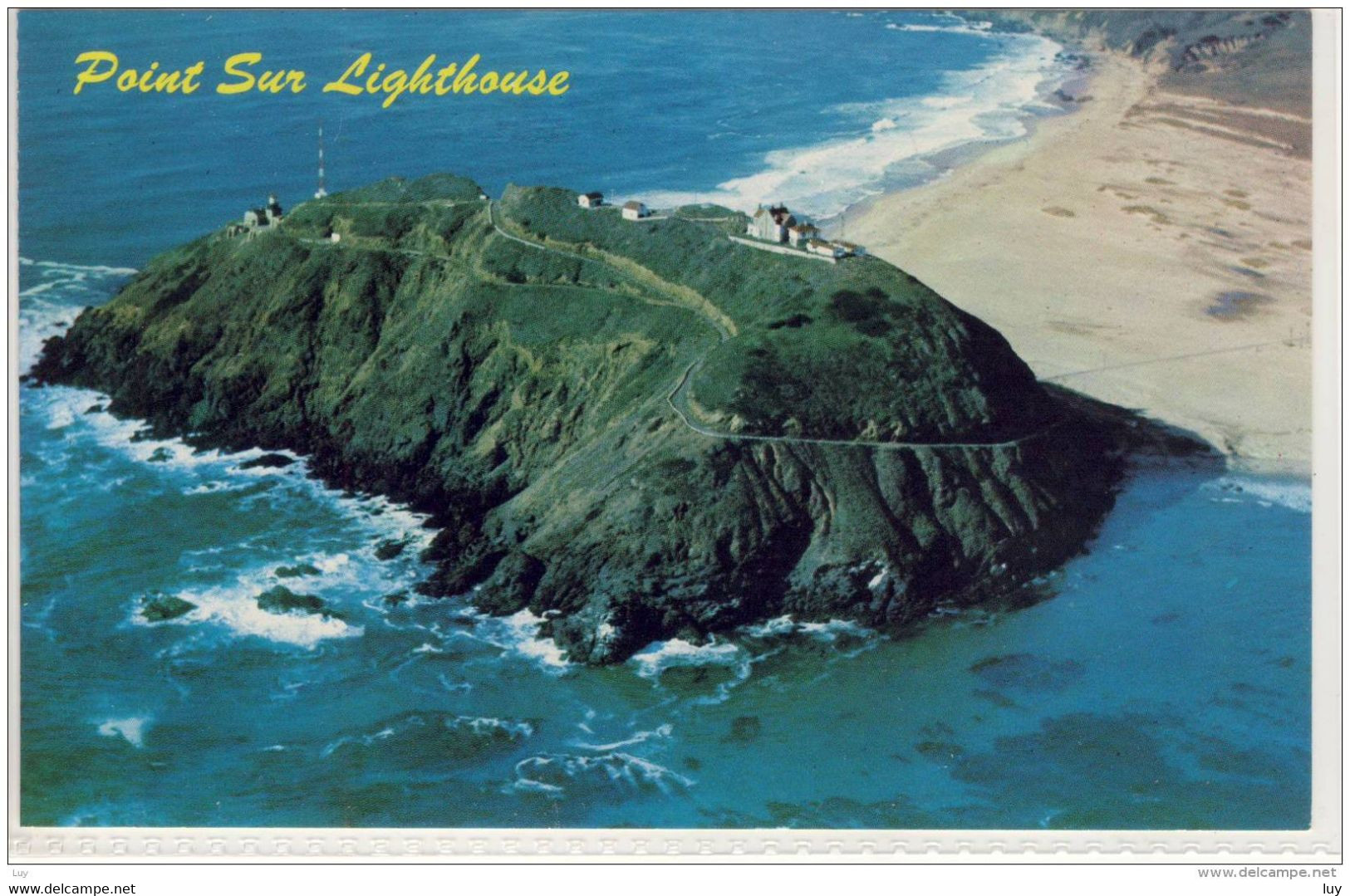 POINT SUR - Lighthoouse, Air View, Along State Highway 1 - American Roadside