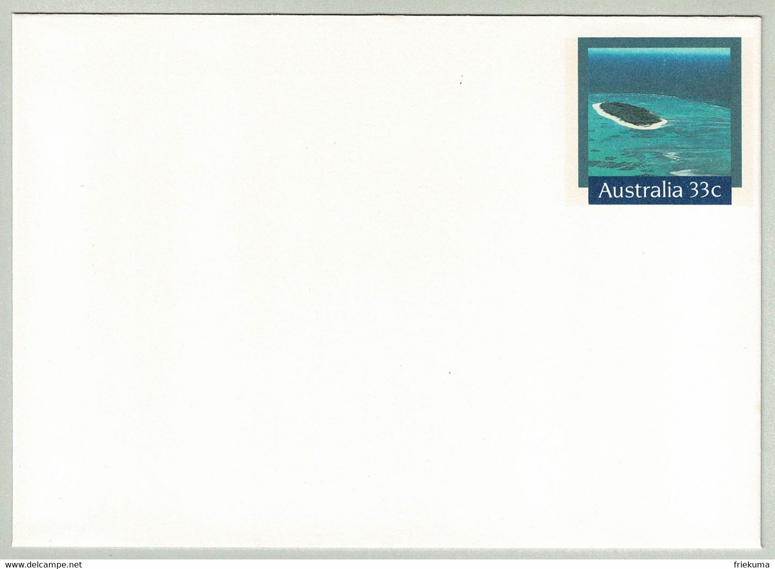 Australien / Australia 1985, Ganzsachen-Umschlag Great Barrier Reef - Iles