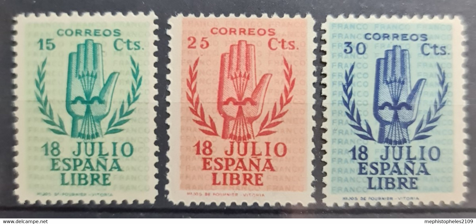 SPAIN 1938 - MNH - Sc# 668-670 - Nuevos