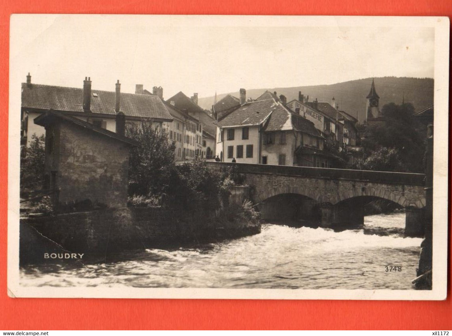 ZRM-24 Boudry Circulé 1928, Timbre Manque. Perrochet-Mtile - Boudry