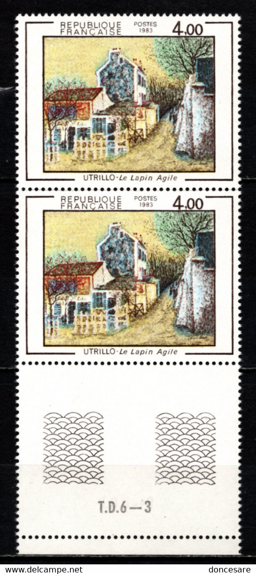 FRANCE  1983 - PAIRE / Y.T. N° 2297 - NEUFS** - Unused Stamps