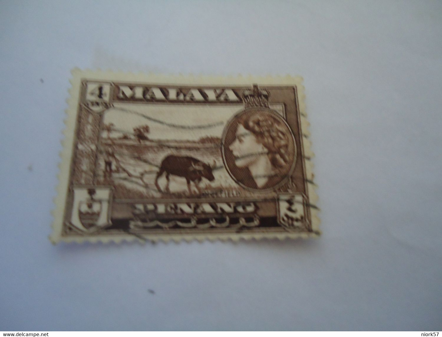 MALAYA PENANG   MALAYSIA   USED STAMPS COW - Malaya (British Military Administration)