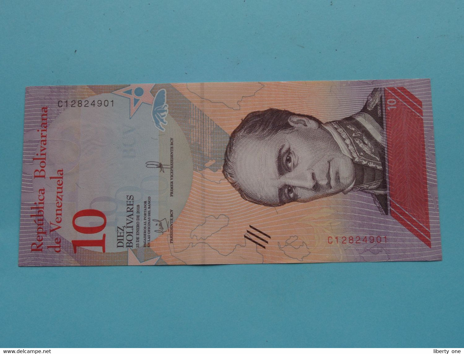 10 - Diez Bolivares 15-01-2018 > Republica Bolivariana De Venezuela ( For Grade, Please See Photo ) ! - Venezuela