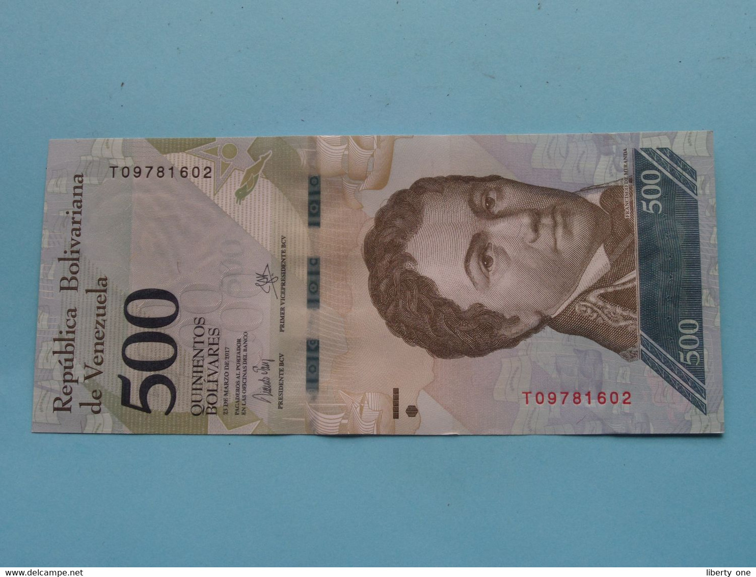 500 - Quinientos Bolivares 23-03-2017 > Republica Bolivariana De Venezuela ( For Grade, Please See Photo ) ! - Venezuela