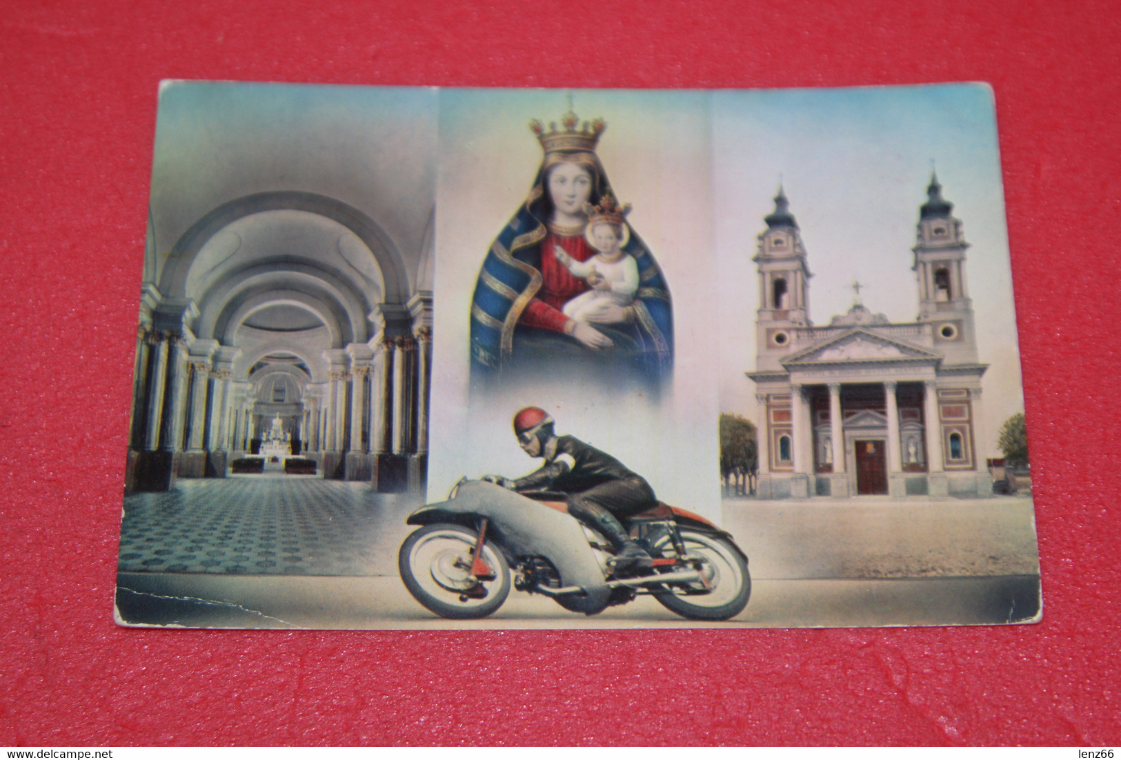 Alessandria Castellazzo Bormida Il Santuario 1967 + Moto Da Corsa - Alessandria