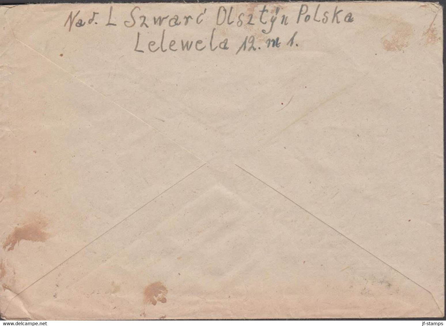 1947. POLSKA.  10 Zl Maria Curie-Skłodowska Perforated On Cover To Germany, Russ Zone Cancell... (Michel 460) - JF432077 - Regering In Londen(Ballingschap)