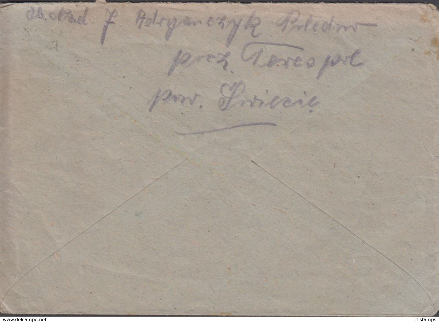 1948. POLSKA.  3 Ex 10 Zl Farmer On Cover To Deutschland Cancelled TERESPOL POM 30.11.48. (Michel 473) - JF432087 - Londoner Regierung (Exil)