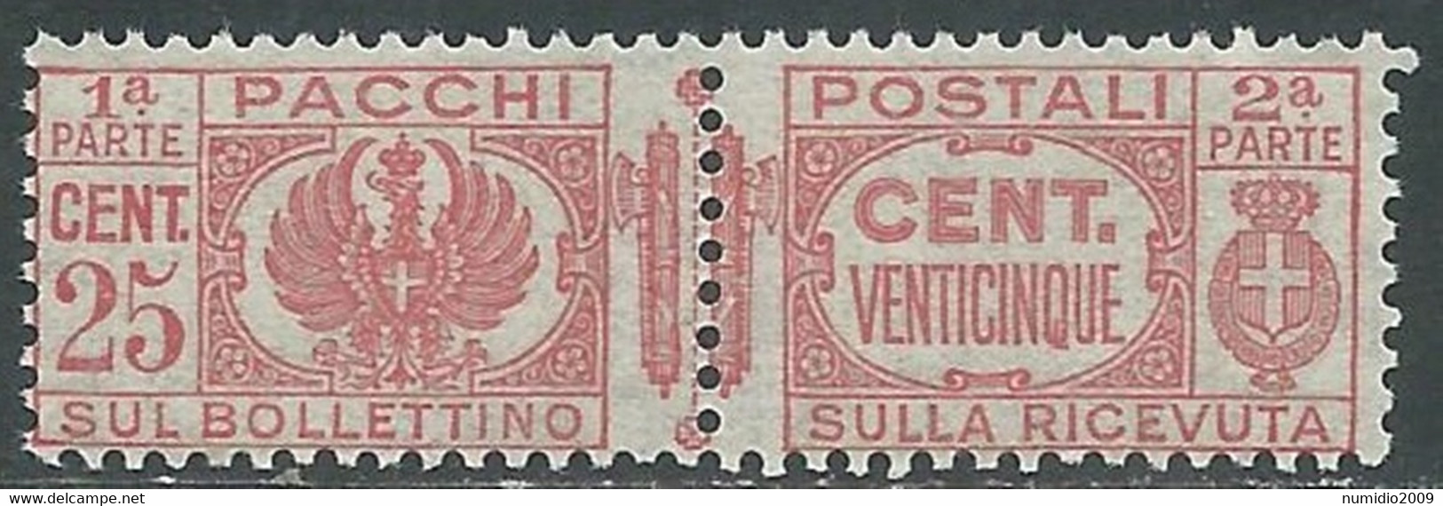 1927-32 REGNO PACCHI POSTALI 25 CENT MNH ** - I8-6 - Postal Parcels