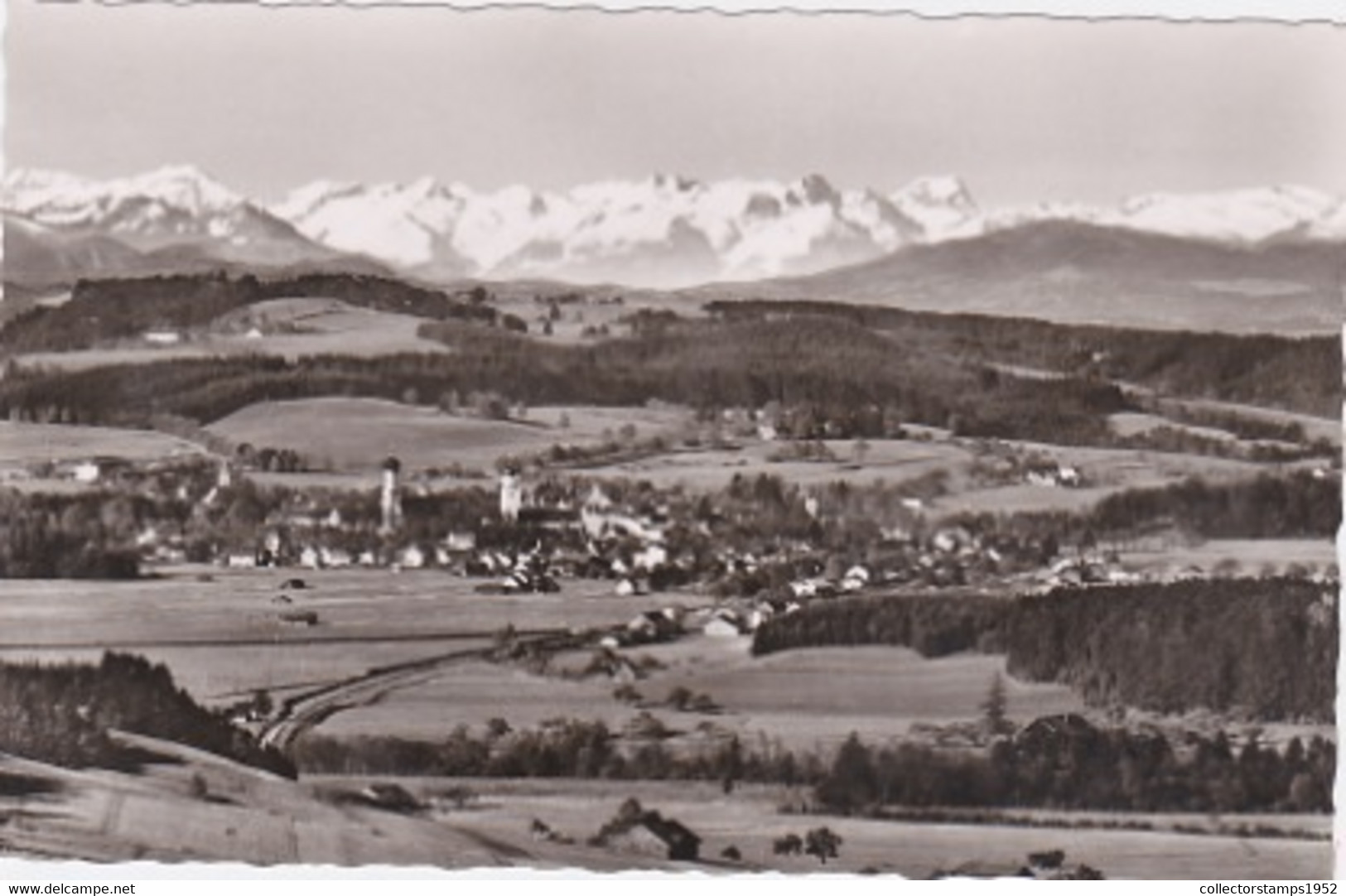 W4099- ISNY IM ALLGAU TOWN PANORAMA - Isny