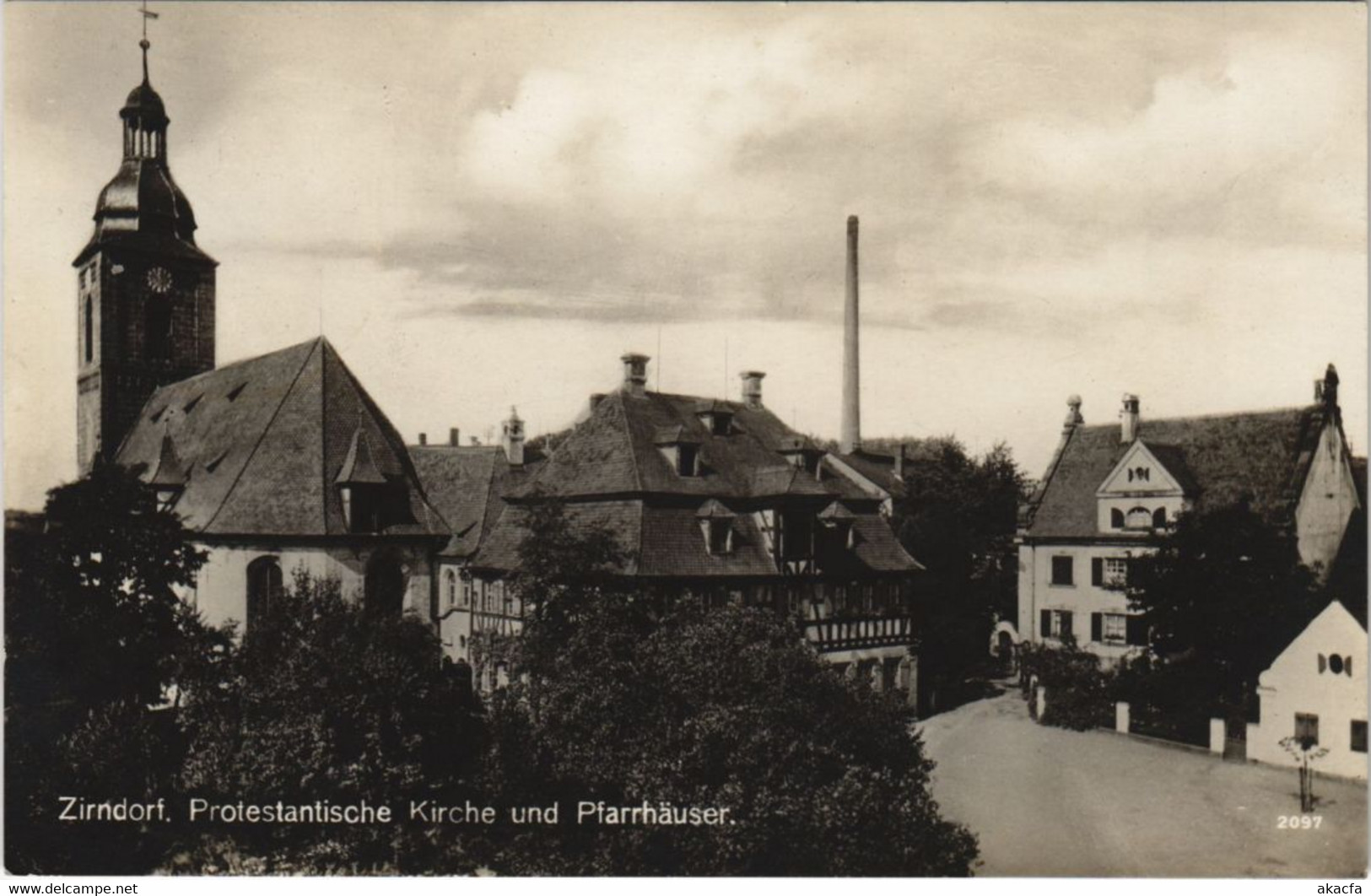 CPA AK ZIRNDORF Prot. Kirche Pfarrhauser GERMANY (989847) - Zirndorf