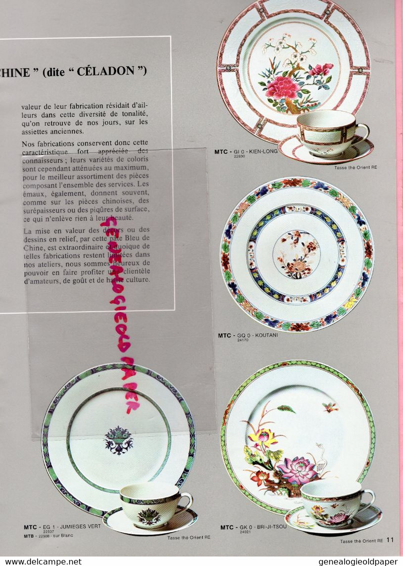 87- LIMOGES- RARE CATALOGUE PORCELAINE PORCELAINES RAYNAUD - SAKAI- 1984