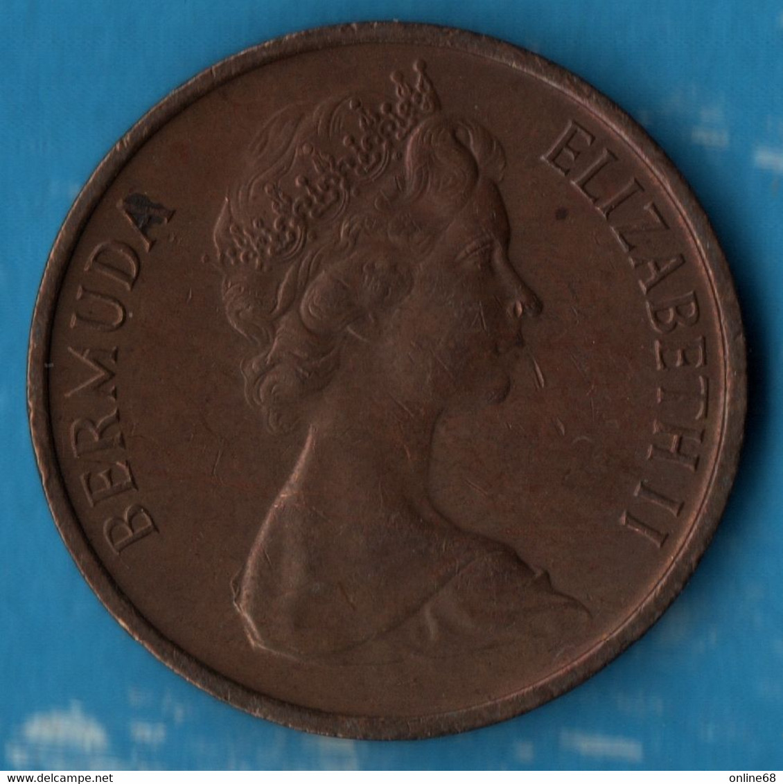 BERMUDA 1 CENT 1971 KM# 15 Sanglier - Bermuda